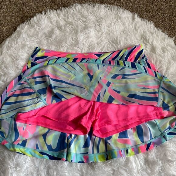 Lilly Pulitzer Luxletic Skirt Skort Shorts Underneath Elastic Waist Womens Large - Picture 4 of 8